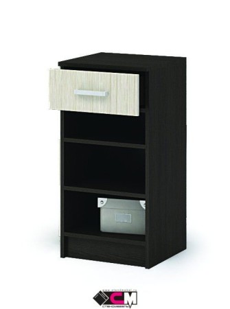 Прихожая МАШЕНЬКА ТБ 201  тумба с ящиком (0,4х0,866х0,376) фасад БЕЛФОРТ/корпус ВЕНГЕ