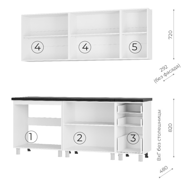 2,00 "Крафт" тип 2 Графит (80,80,40)  