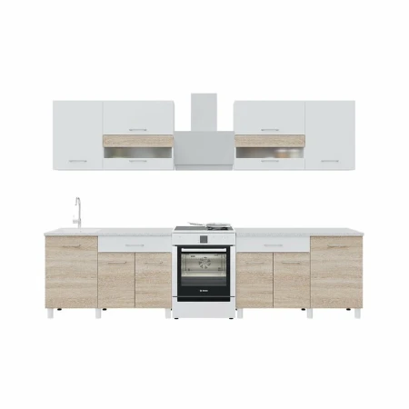 2,4м Кухня "Айсберри" ЛДСП