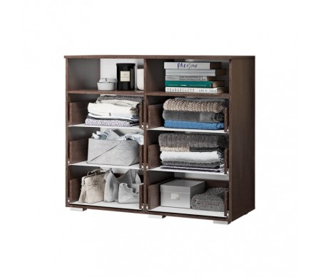 "Азаро" Комод "BTS"  Венге/белый глянец  