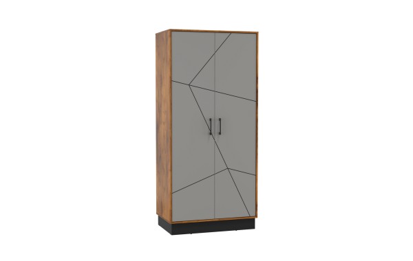 54.03 Шкаф для одежды "Гамма" (2-х дв.) (Таксония / Грей)