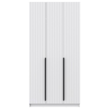 Шкаф для одежды 67.08 "Брандо" (3-х дв.) (МДФ ПВХ белый матовый) (h2500)