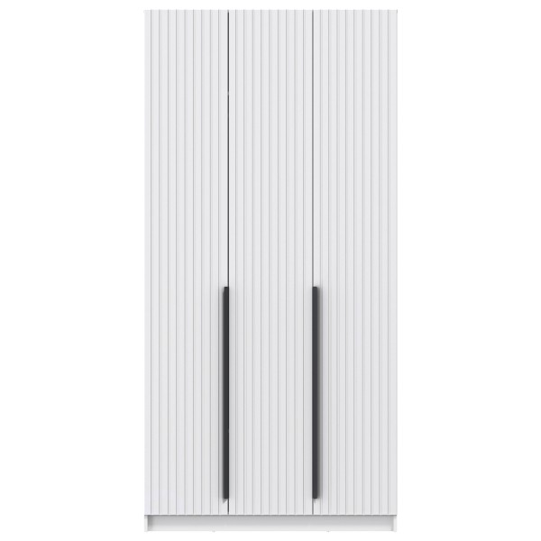 Шкаф для одежды 67.08 "Брандо" (3-х дв.) (МДФ ПВХ белый матовый) (h2500)