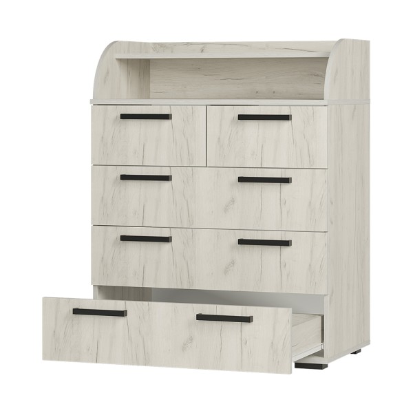 "Стандарт №1" Комод (Дуб крафт белый) 