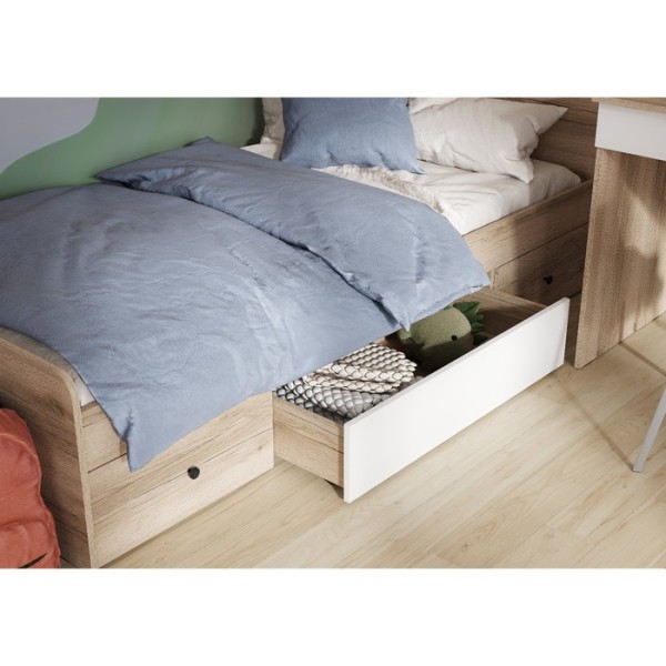 КИВИ ТБ-02 Тумба выкатная (496х232х500)Фасад ДУБ ДЕЛАНО/Корпус ДУБ ДЕЛАНО СНЯТО