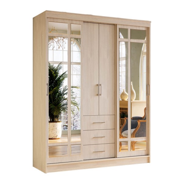 Шкаф-купе "Маэстро" (Белый ясень) 