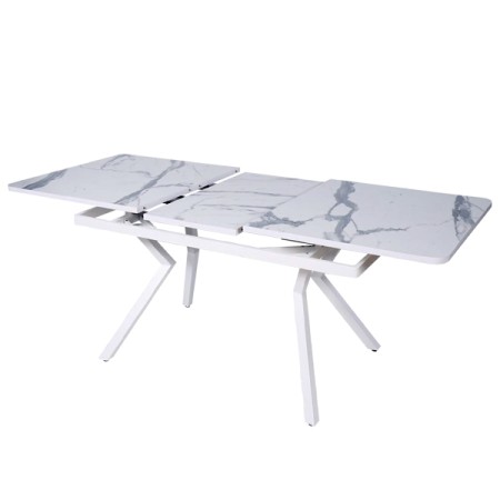 Стол "ЛОФТ-ЛЮКС 1,8" раздвижной пластик (1,4*0,8*1,8) опора Изогнутая Квадрат