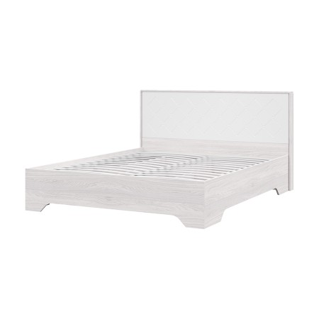 Спальня Кровать с ортопедом Сальма КР 023 (1482х970х2136) фасад МДФ БЕЛЫЙ ГЛЯНЕЦ/корпус АНКОР СНЯТО