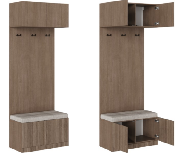 "Кантри" Шкаф с вешалкой и сидушкой ШК-004