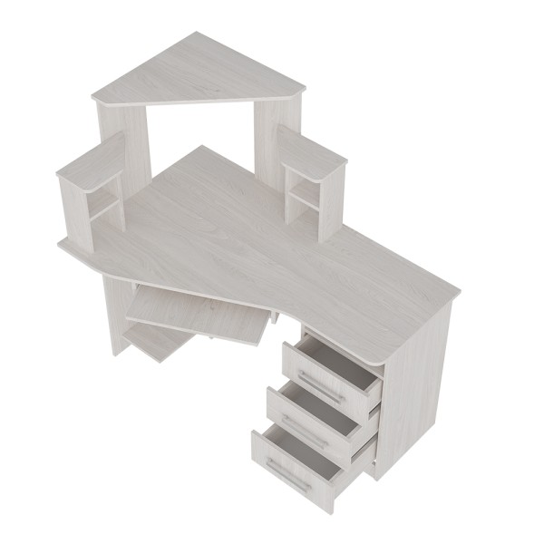 "Каспер" Стол компьютерный (ясень белый) 