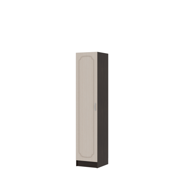 Гостиная МАКАРЕНА МДФ ПН 311 пенал (0,4х1,908х0,44) фасад МДФ ДУБ БЕЛЕНЫЙ/корпус ВЕНГЕ