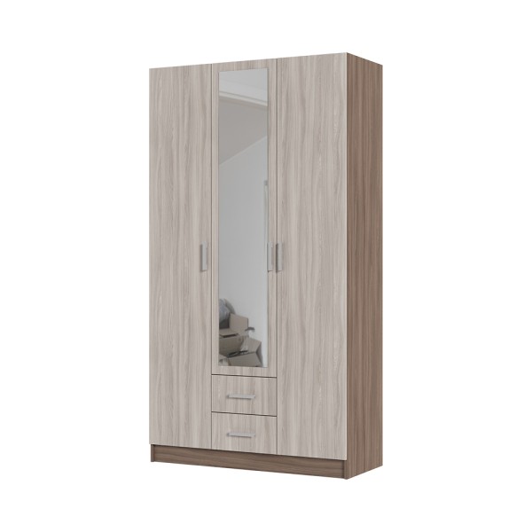 Спальня Шкаф 3х створчатый ГАРМОНИЯ ШК 601 М (1,2х2,2х0,5) фасад ШИМО СВЕТЛ/корпус ШИМО ТЕМН