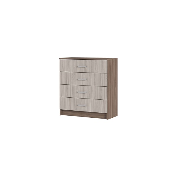 Спальня Комод 4 ящика ГАРМОНИЯ КМ 601  (0,85х0,934х0,408) фасад ШИМО СВЕТЛ/корпус ШИМО ТЕМН