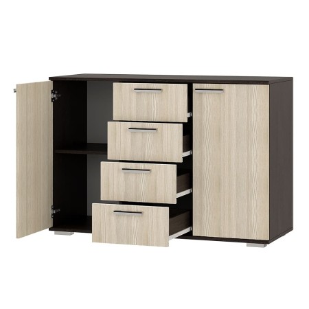 КОМОД №2 (1,2х0,83х0,46) фасад БЕЛФОРТ/корпус ВЕНГЕ