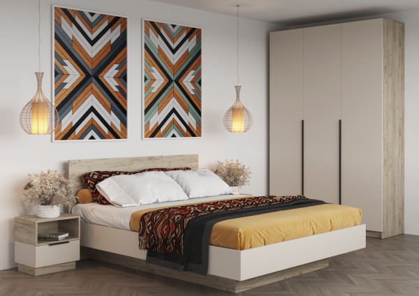 "Бохо" Шкаф комбинированый 3-х ств. ШК-004