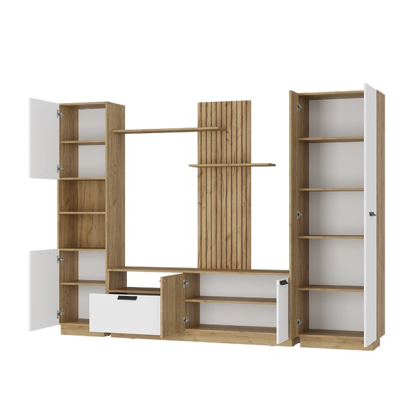 "Мишель" Гостиная тип 2 ГС-01 (крафт/белый) 