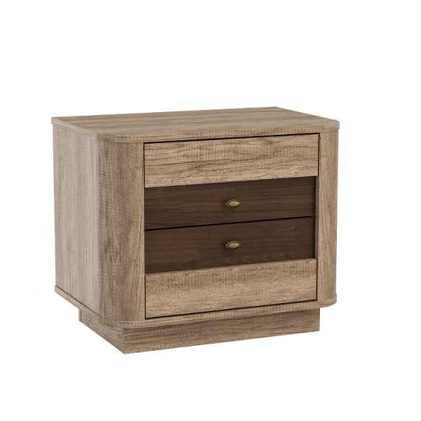 34.17 Тумба прикроватная  "Фантазия" (дуб каньон/дуб кальяри)